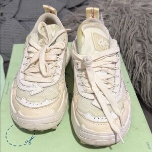 Off-White Cream and White Women's Sneakers